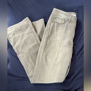 Chicos platinum denim 0.5 in grey.  Size 6.